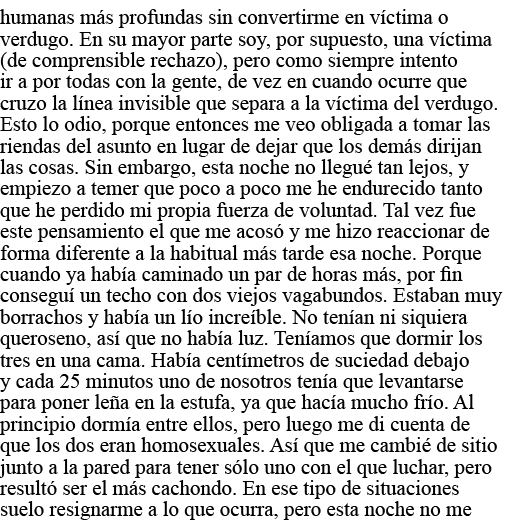 humanas más profundas sin convertirme en víctima o verdugo  En su mayor parte soy, por supuesto, una víctima (de comp   
