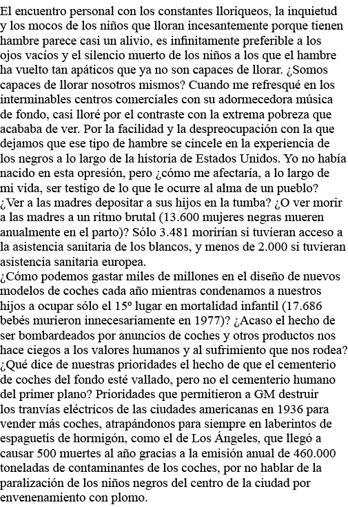 El encuentro personal con los constantes lloriqueos, la inquietud y los mocos de los niños que lloran incesantemente    