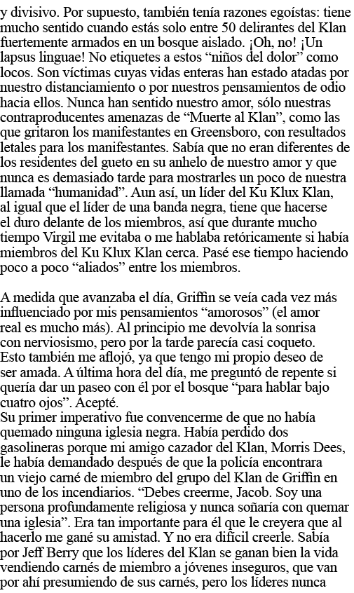 y divisivo  Por supuesto, también tenía razones egoístas: tiene mucho sentido cuando estás solo entre 50 delirantes d   