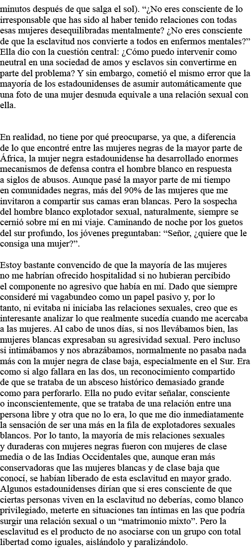 minutos después de que salga el sol)    No eres consciente de lo irresponsable que has sido al haber tenido relacione   