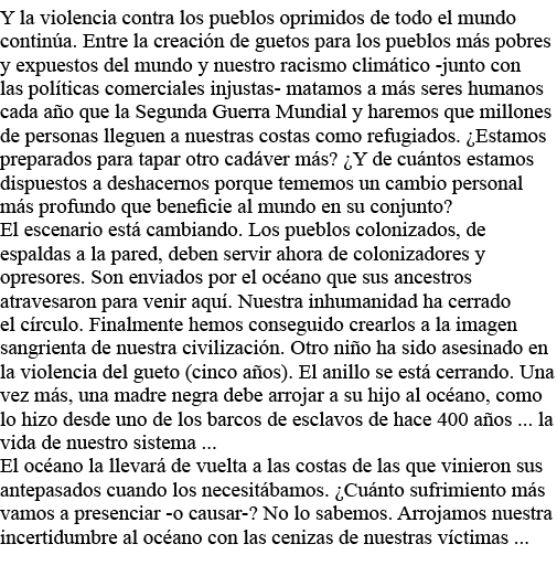 Y la violencia contra los pueblos oprimidos de todo el mundo continúa  Entre la creación de guetos para los pueblos m   