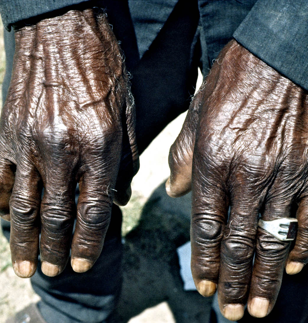 1974 - Bartow, FL  Charles Smith's hands