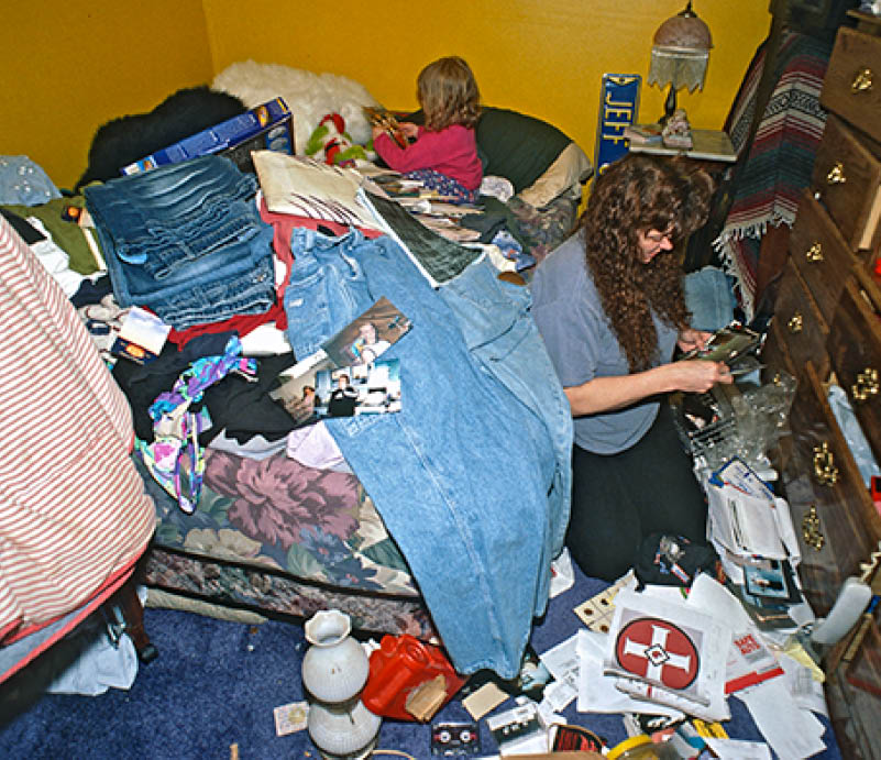 2002 - Butler, IN  Helping Pamela to clean up the mess 