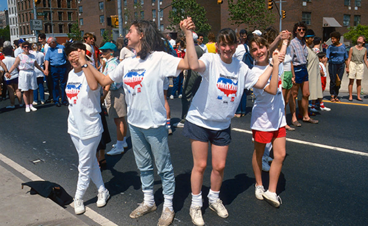 1986 - 5-6 million holding hands across America