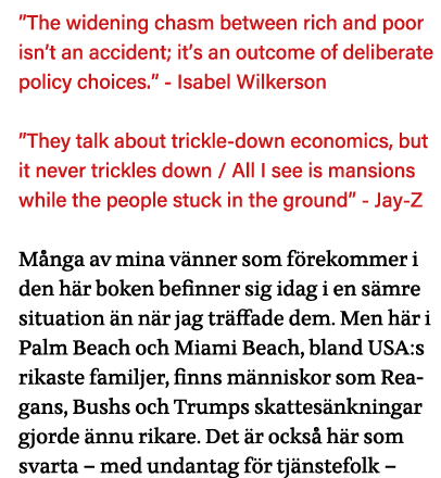  The widening chasm between rich and poor isn t an accident; it s an outcome of deliberate policy choices   - Isabel    