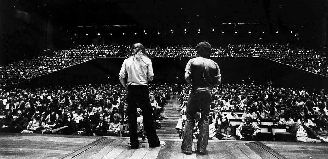 1978 - With my co-worker Tony Harris in Oslo Concerthouse  