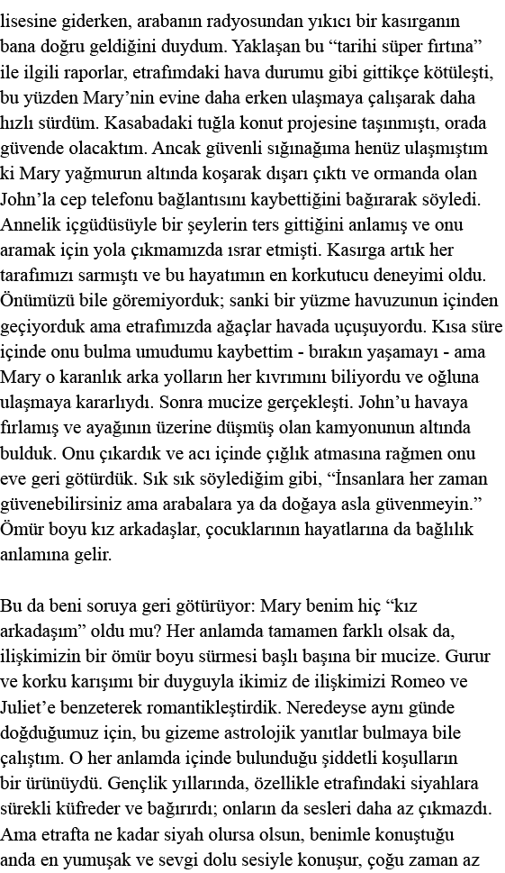 lisesine giderken, arabanın radyosundan yıkıcı bir kasırganın bana doğru geldiğini duydum  Yaklaşan bu  tarihi süper    