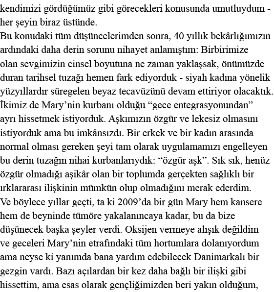 kendimizi gördüğümüz gibi görecekleri konusunda umutluydum - her şeyin biraz üstünde  Bu konudaki tüm düşüncelerimden   