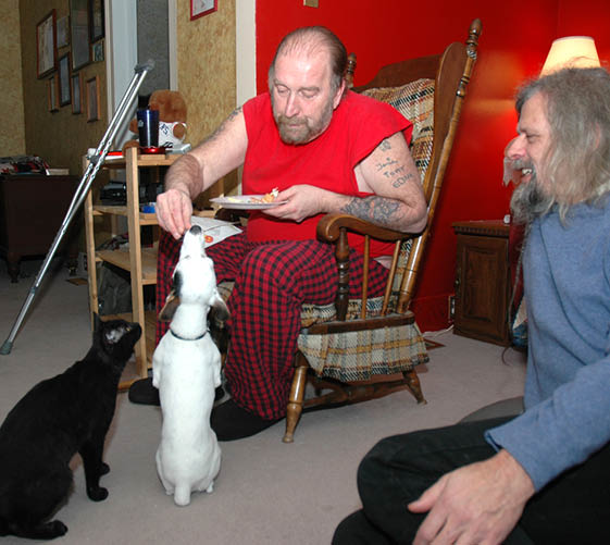 With Jeff, now paralized and blind for life  