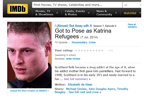 The movie about Scot Belk 