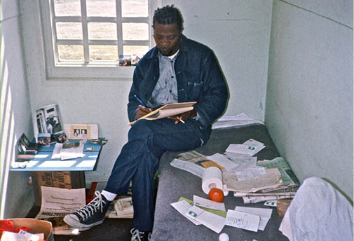 1975 - Popeye writing for the Prisoners Union Paper 