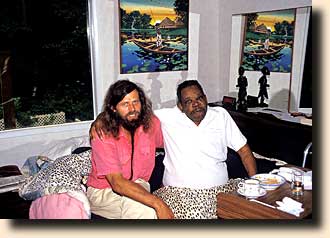 With my mentor, Dr. Charles King, on his death bed