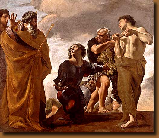 Moses and the messenger from Canaan by Giovanni Lanfranco 
