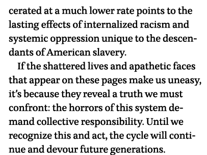 cerated at a much lower rate points to the lasting effects of internalized racism and systemic oppression unique to t   