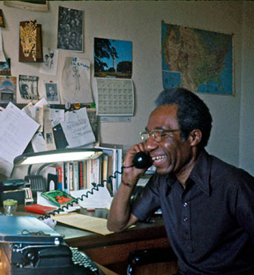 1974 -David Dubois in BPP headquarter in Oakland 