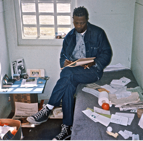 1975 - Popeye writing for the Prisoners Union Paper 