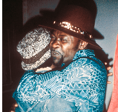 1975 - Popeye at our  back in the world  release party 