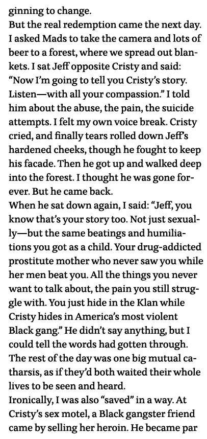 ginning to change  But the real redemption came the next day  I asked Mads to take the camera and lots of beer to a f   