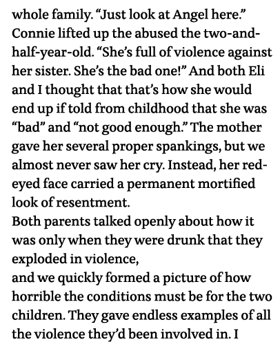 whole family   Just look at Angel here   Connie lifted up the abused the two-and-half-year-old   She s full of violen   