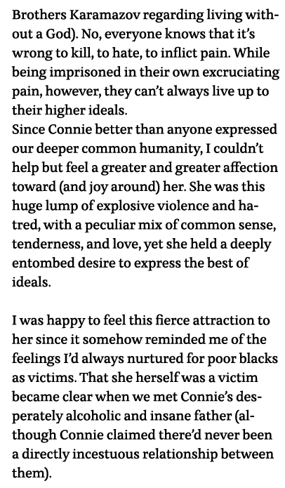Brothers Karamazov regarding living without a God)  No, everyone knows that it s wrong to kill, to hate, to inflict p   