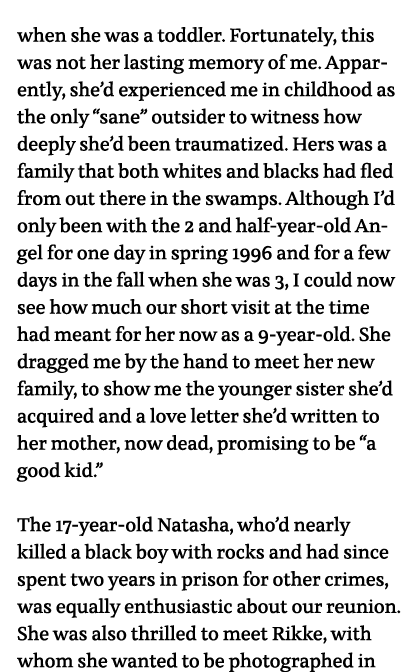 when she was a toddler  Fortunately, this was not her lasting memory of me  Apparently, she d experienced me in child   