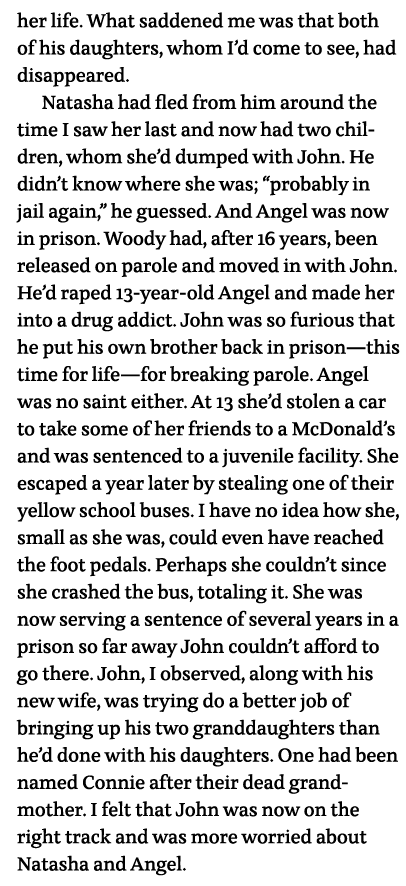 her life  What saddened me was that both of his daughters, whom I d come to see, had disappeared     Natasha had fled   