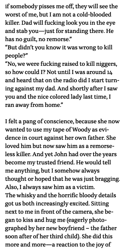 if somebody pisses me off, they will see the worst of me, but I am not a cold-blooded killer  Dad will fucking look y   