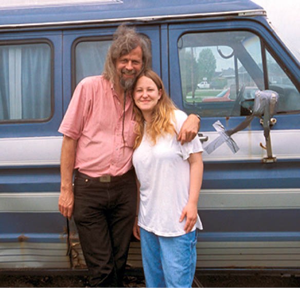 With Natasha in 2003 shortly before she escaped from her father